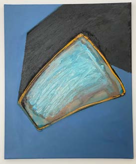 Alois Riedl, o.T. 60x50 cm, Acryl, Öl auf Leinwand, 1992