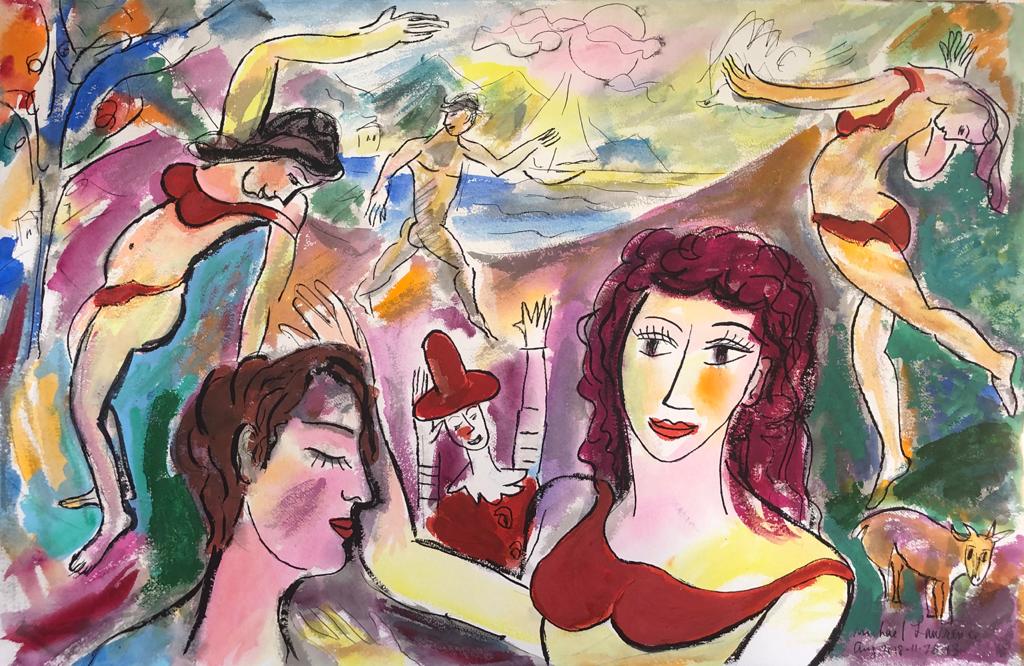 Michael Lawrence, Untitled, 66x101 cm, Watercolour on Arches paper, 2018