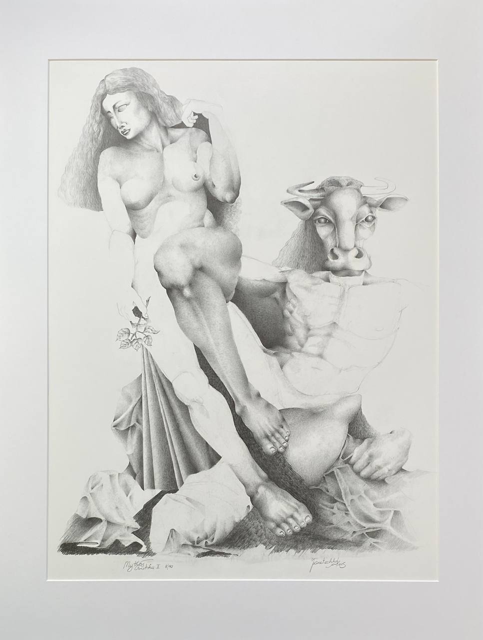 Alois Janetschko, Auszug aus Tryptichon Mythos Erotika, 63x46 cm, Offsetdruck, Auflage 90, 1992
