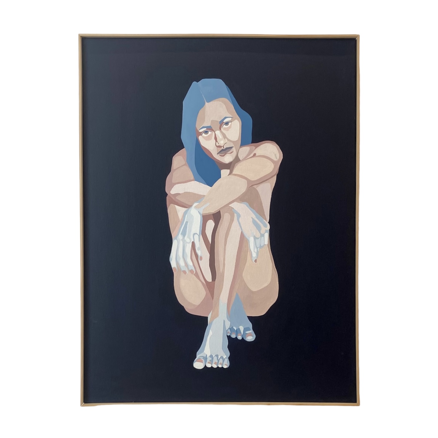 Sarah Renz, Questioning, 80 x 20 cm, Acryl auf Leinwand, 2022