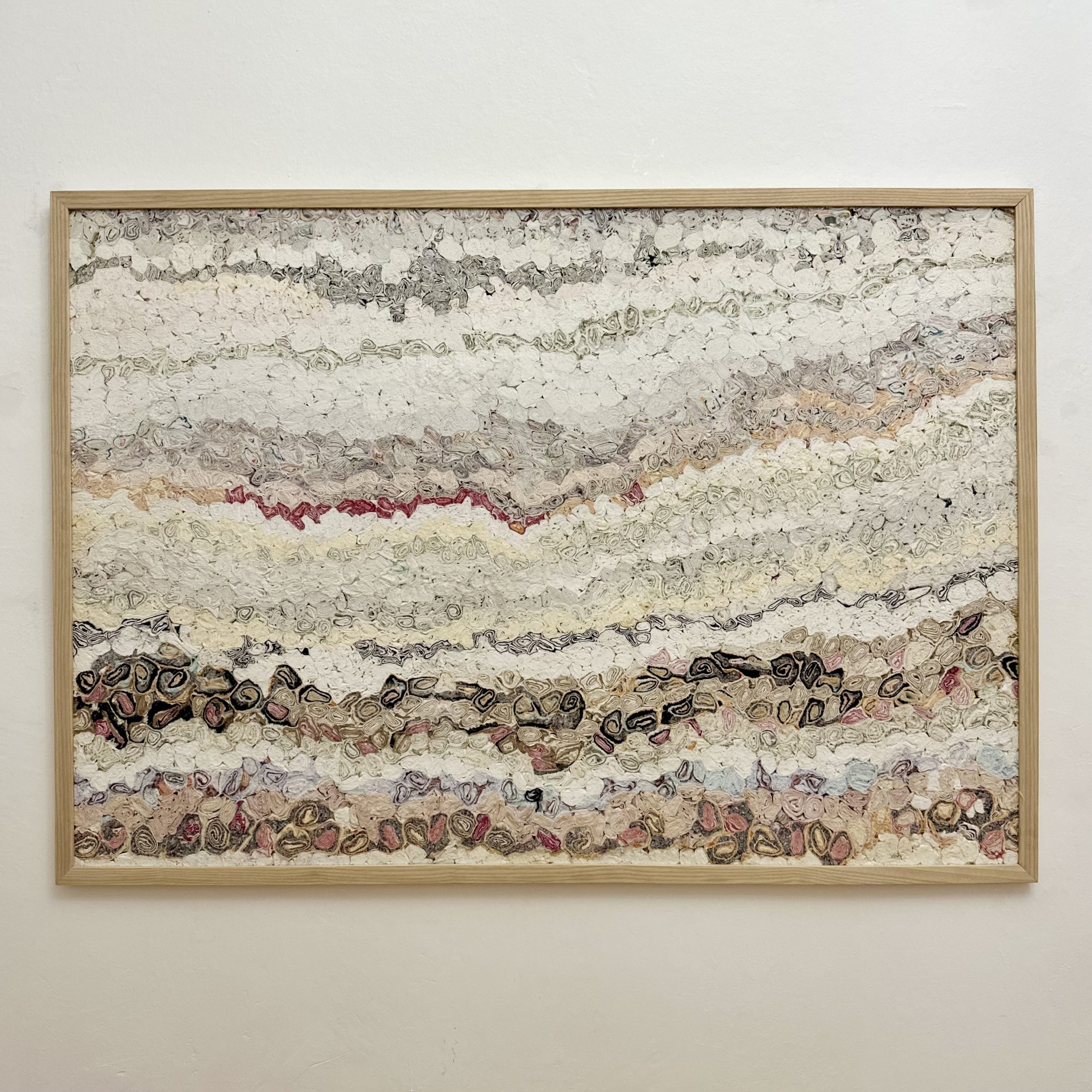 Florian Nörl, Sedimental 4, 100x140 cm, Original Textile Stone, 2020