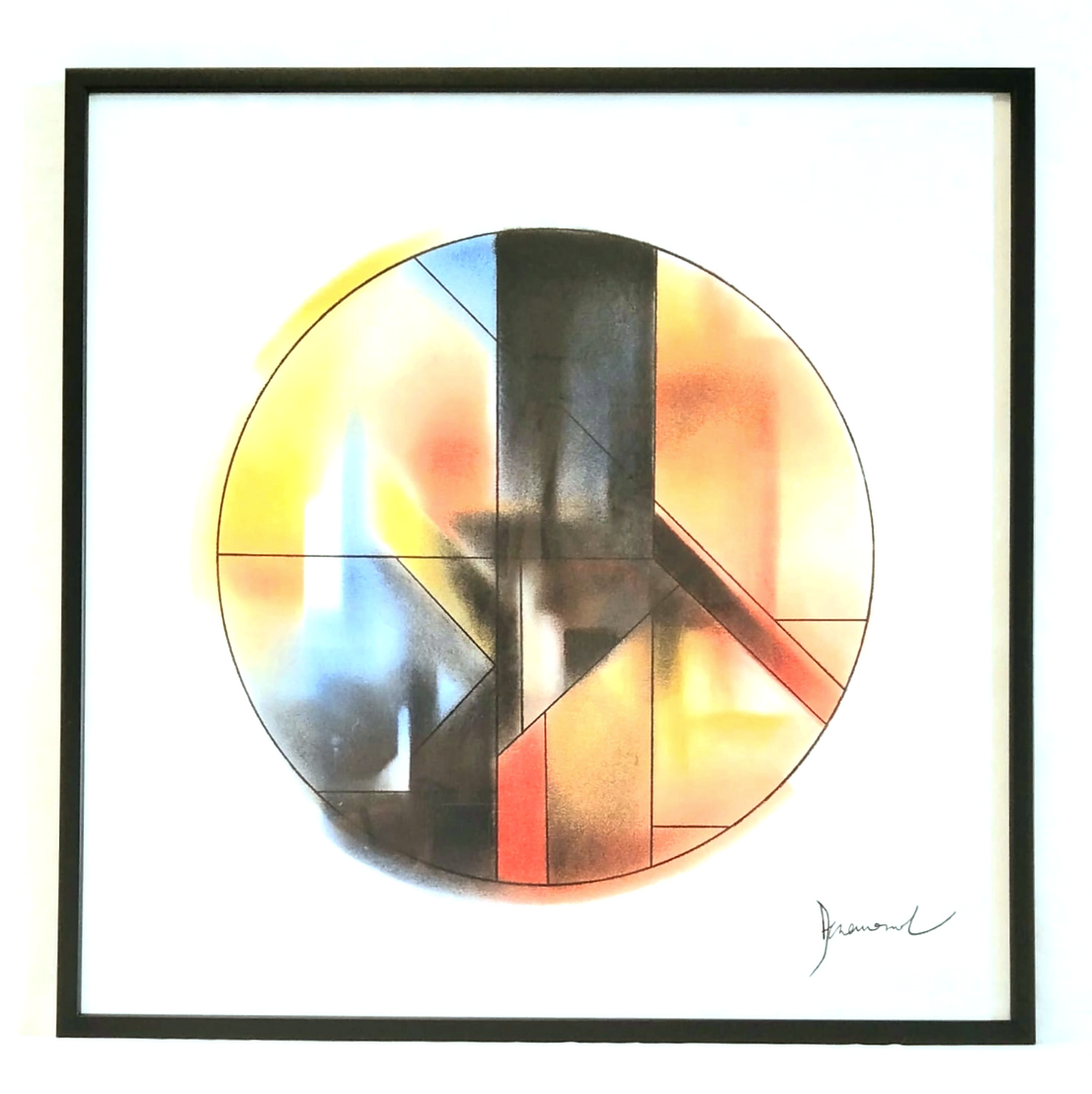 Vincent Deramond, Série Equilibre part.3, 40x40cm, Pastels on paper, 2019