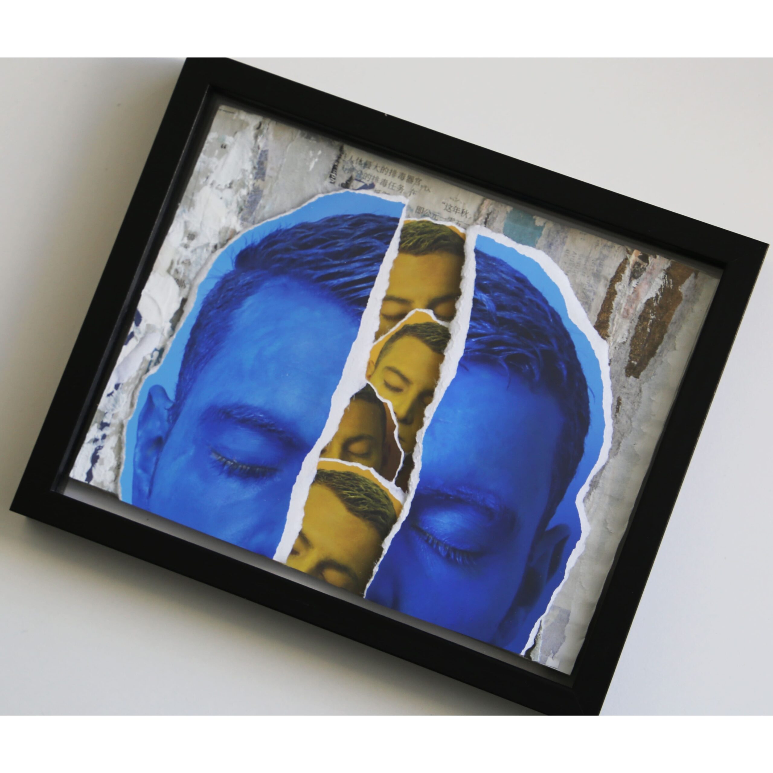 Exposito, In my head, 15x20 cm, Mixed media on cardboard, 2024