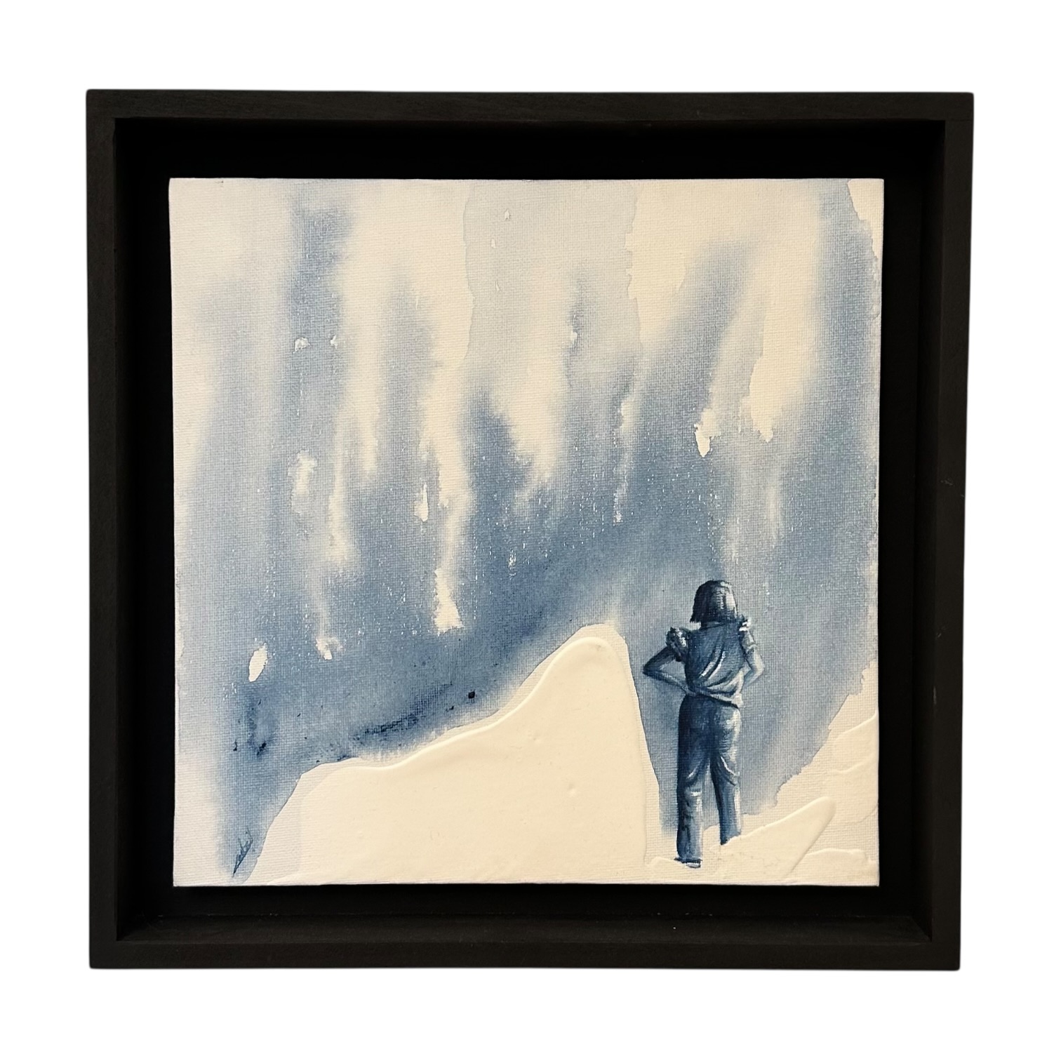 Stéphanie Ledroit, Espiègle, 30x30 cm, Acrylic on wood, 2025