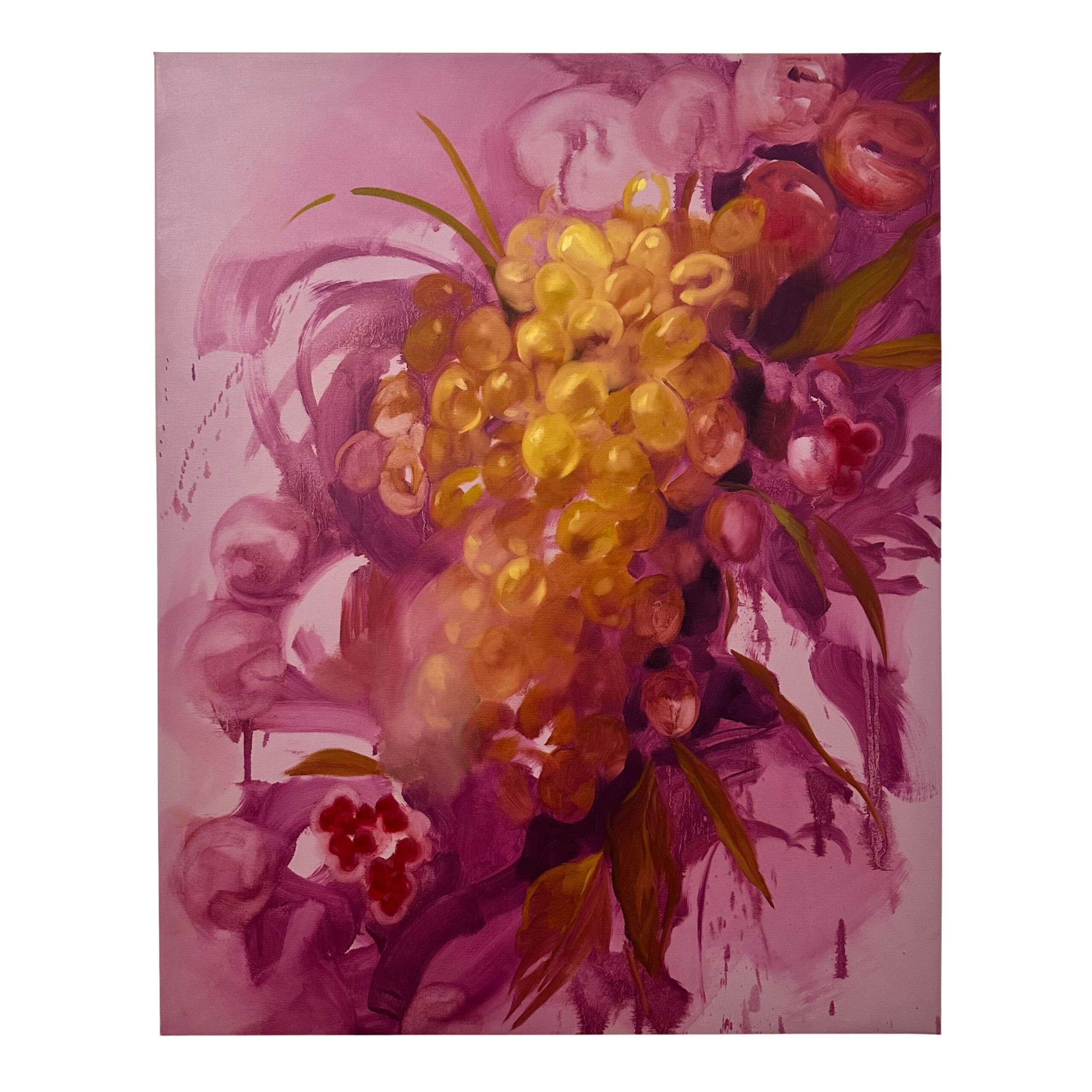 Bianca Regl, Garlands 1, 125x100 cm, Oil on canvas, 2024