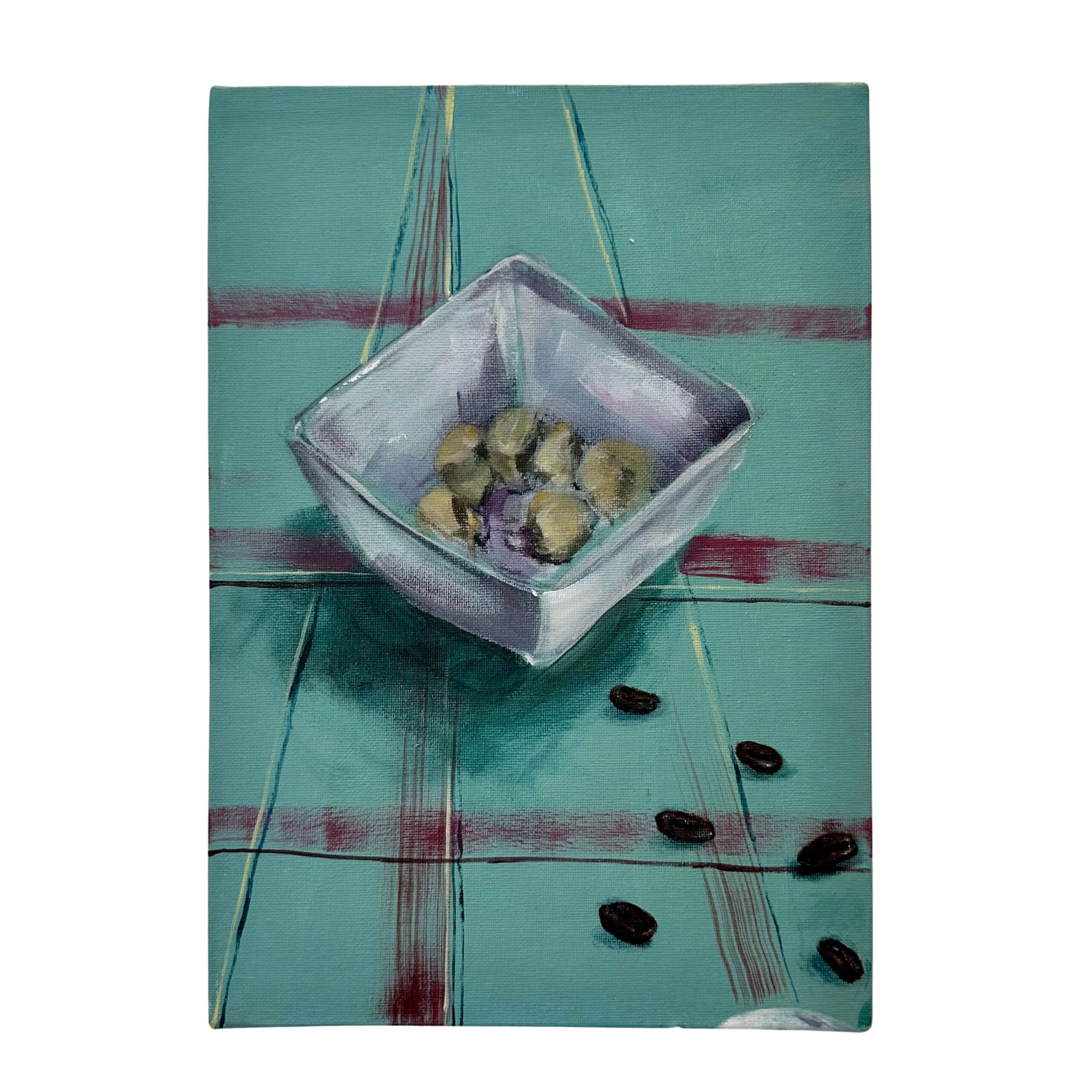 Lucie Boudoux, Ensemble fragmenté 1, 27x19 cm, Acrylic on cardboard, 2026