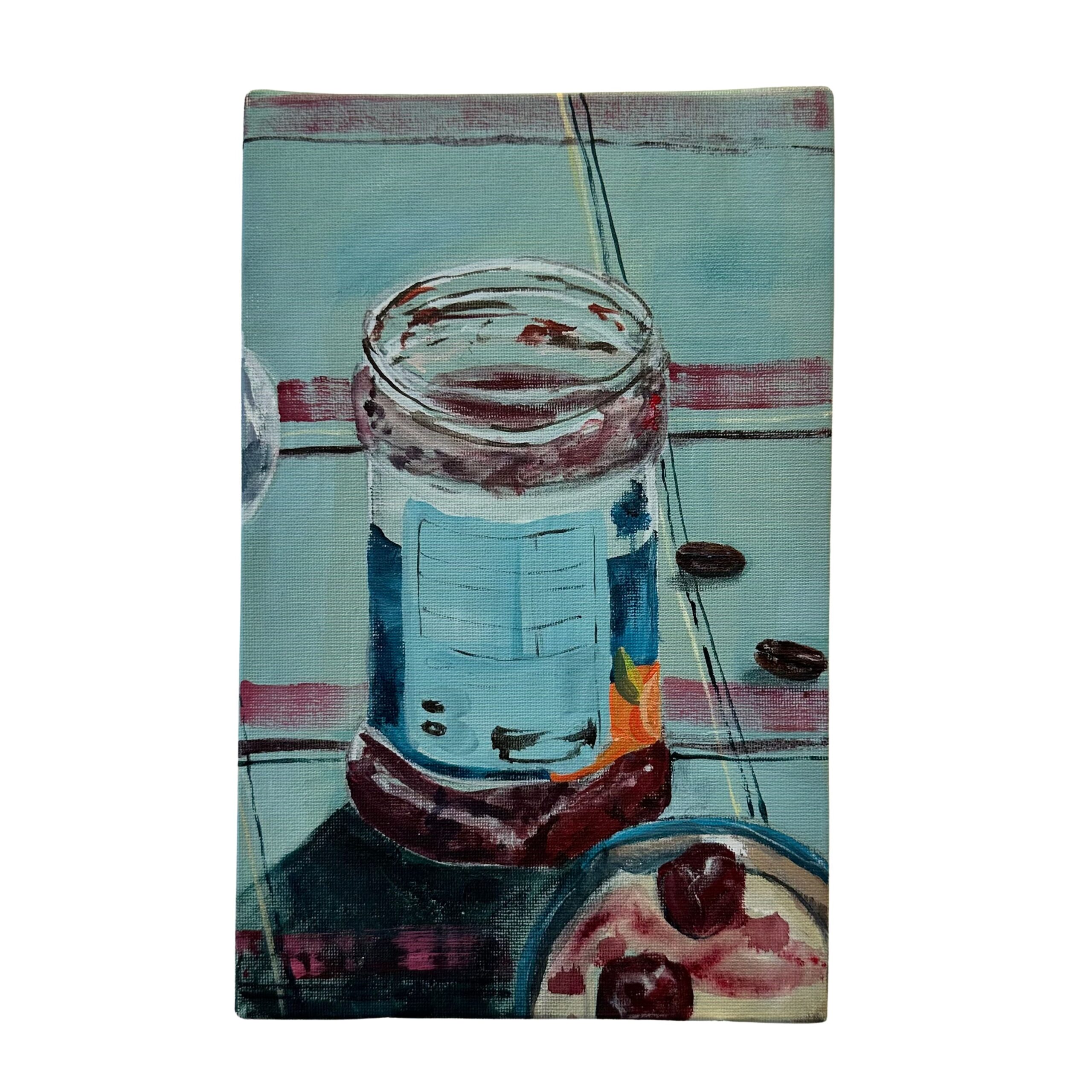 Lucie Boudoux, Ensemble fragmenté 5, 22x14 cm, Acrylic on cardboard, 2026